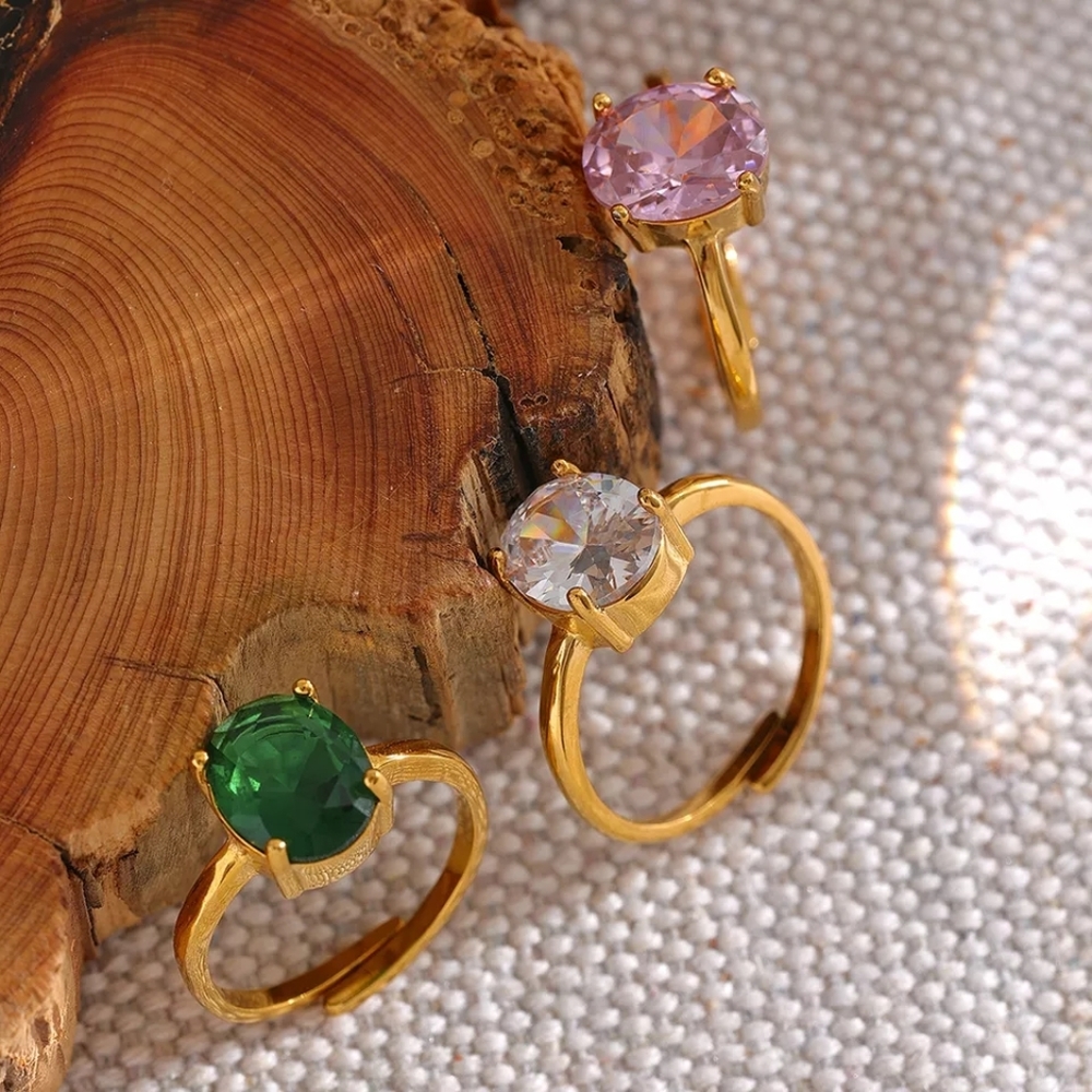 Chic Gold Adjustable Ring - Picture 2 of 8